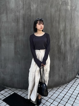 「カーゴスカート」｜haleypescaさん（レディース・148cm）の秋コーディネート