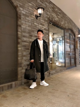 「ARMANI EXCHANGE（アルマーニエクスチェンジ）のアイテム（モッズコート）」を使った、🇮🇹りょーちん🇮🇹さん（メンズ・160cm）の春コーディネート