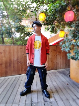 「AXSmiley」｜🇮🇹りょーちん🇮🇹さん（メンズ・160cm）の秋コーディネート