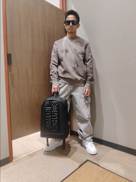 「アイテム（カーゴパンツ）」を使った、🇮🇹りょーちん🇮🇹さん（メンズ・160cm）の秋コーディネート