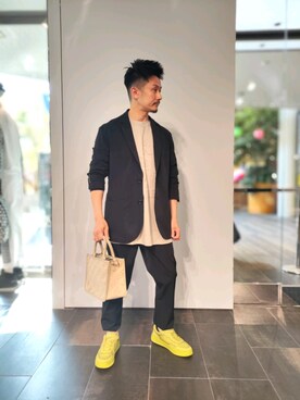 「ARMANI EXCHANGE（アルマーニエクスチェンジ）のアイテム（ハンドバッグ）」を使った、🇮🇹りょーちん🇮🇹さん（メンズ・160cm）の春コーディネート