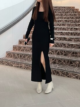 「4℃（ヨンドシー）のアイテム」を使った、manaさん（レディース・160cm）の秋コーディネート