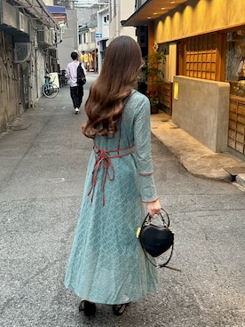 「LILY BROWN（リリーブラウン）のアイテム（ワンピース/ドレス）」を使った、manaさん（レディース・160cm）の夏コーディネート