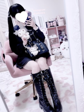 「骨スト」｜羽乃ぴふわさん（レディース・151cm）の秋コーディネート