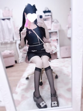 「アイテム（スカート）」を使った、羽乃ぴふわさん（レディース・151cm）の夏コーディネート