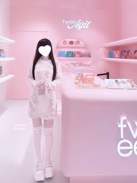 「アイテム（セットアップ）」を使った、羽乃ぴふわ(インスタ見に来てね🎀)さん（レディース・151cm）の冬コーディネート