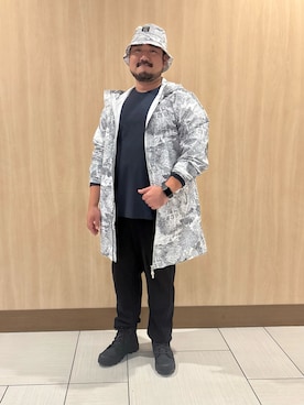 「アイテム（ナイロンジャケット）」を使った、tezuka08aigleさん（メンズ・173cm）の秋コーディネート