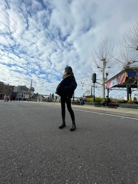 「jouetie（ジュエティ）のアイテム（ダウンジャケット/コート）」を使った、OPUG♡さん（レディース・156cm）の冬コーディネート