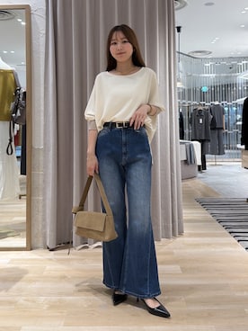 「PAPILLONNER（パピヨネ）のアイテム」を使った、rukaさん（レディース・154cm）の夏コーディネート