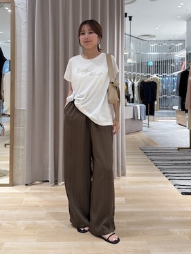 「PAPILLONNER（パピヨネ）のアイテム」を使った、rukaさん（レディース・154cm）の夏コーディネート