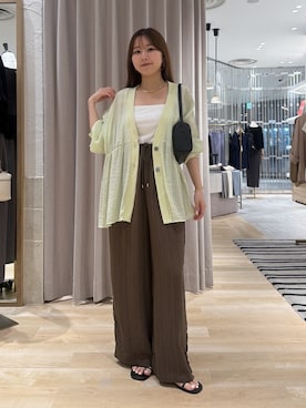 「PAPILLONNER（パピヨネ）のアイテム」を使った、rukaさん（レディース・154cm）の夏コーディネート