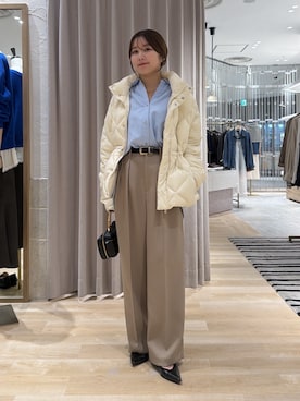 「PAPILLONNER（パピヨネ）のアイテム」を使った、rukaさん（レディース・154cm）の秋コーディネート