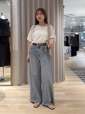 「PAPILLONNER（パピヨネ）のアイテム」を使った、rukaさん（レディース・154cm）の夏コーディネート