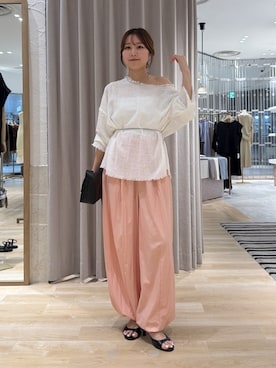 「PAPILLONNER（パピヨネ）のアイテム」を使った、rukaさん（レディース・154cm）の夏コーディネート