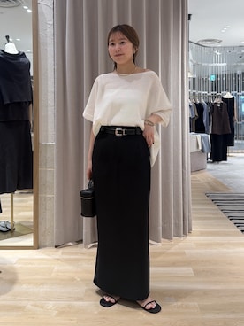 「PAPILLONNER（パピヨネ）のアイテム」を使った、rukaさん（レディース・154cm）の夏コーディネート