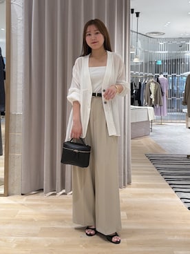 「PAPILLONNER（パピヨネ）のアイテム」を使った、rukaさん（レディース・154cm）の夏コーディネート