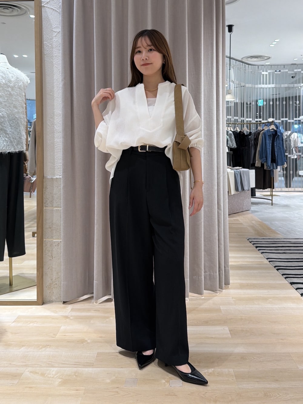 秋の一枚着/長袖ヴィンテージメッシュスキッパーシアーシャツを使った