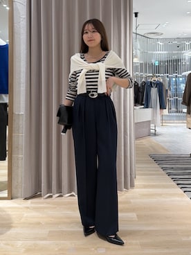 「PAPILLONNER（パピヨネ）のアイテム」を使った、rukaさん（レディース・154cm）の秋コーディネート