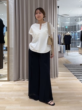 「PAPILLONNER（パピヨネ）のアイテム」を使った、rukaさん（レディース・154cm）の夏コーディネート