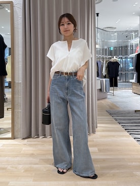 「PAPILLONNER（パピヨネ）のアイテム」を使った、rukaさん（レディース・154cm）の夏コーディネート