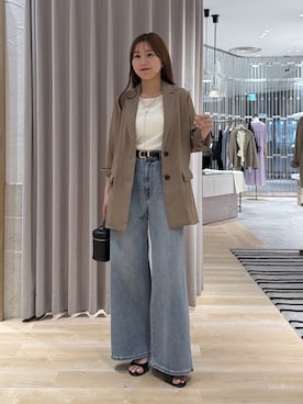 「PAPILLONNER（パピヨネ）のアイテム」を使った、rukaさん（レディース・154cm）の夏コーディネート
