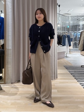 「PAPILLONNER（パピヨネ）のアイテム」を使った、rukaさん（レディース・154cm）の秋コーディネート