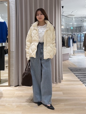 「PAPILLONNER（パピヨネ）のアイテム」を使った、rukaさん（レディース・154cm）の秋コーディネート