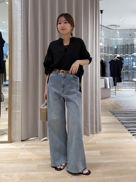 「PAPILLONNER（パピヨネ）のアイテム」を使った、rukaさん（レディース・154cm）の夏コーディネート