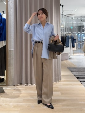 「PAPILLONNER（パピヨネ）のアイテム」を使った、rukaさん（レディース・154cm）の秋コーディネート
