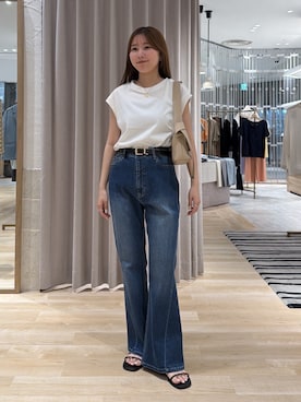 「PAPILLONNER（パピヨネ）のアイテム」を使った、rukaさん（レディース・154cm）の夏コーディネート