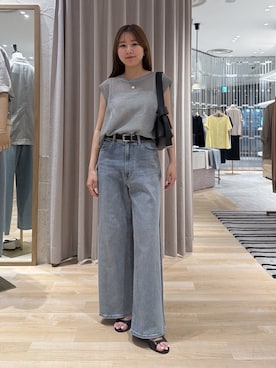 「PAPILLONNER（パピヨネ）のアイテム」を使った、rukaさん（レディース・154cm）の夏コーディネート