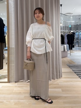 「PAPILLONNER（パピヨネ）のアイテム」を使った、rukaさん（レディース・154cm）の夏コーディネート