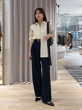 「PAPILLONNER（パピヨネ）のアイテム」を使った、rukaさん（レディース・154cm）の秋コーディネート