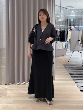 「PAPILLONNER（パピヨネ）のアイテム」を使った、rukaさん（レディース・154cm）の夏コーディネート