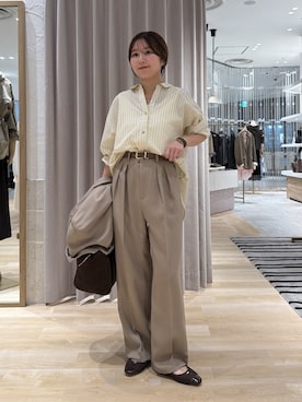 「PAPILLONNER（パピヨネ）のアイテム」を使った、rukaさん（レディース・154cm）の秋コーディネート