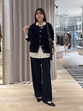 「PAPILLONNER（パピヨネ）のアイテム」を使った、rukaさん（レディース・154cm）の秋コーディネート