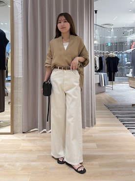 「PAPILLONNER（パピヨネ）のアイテム」を使った、rukaさん（レディース・154cm）の夏コーディネート