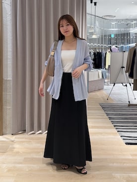 「PAPILLONNER（パピヨネ）のアイテム」を使った、rukaさん（レディース・154cm）の夏コーディネート