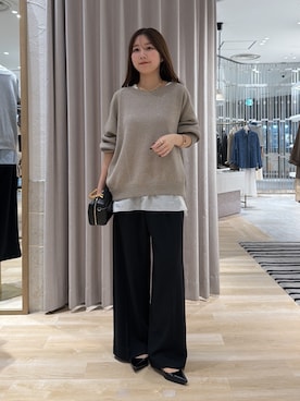「PAPILLONNER（パピヨネ）のアイテム」を使った、rukaさん（レディース・154cm）の秋コーディネート