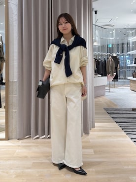 「ホワイトデニム」｜rukaさん（レディース・154cm）の秋コーディネート