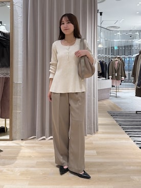 「PAPILLONNER（パピヨネ）のアイテム」を使った、rukaさん（レディース・154cm）の秋コーディネート