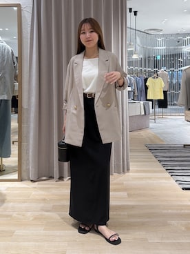 「PAPILLONNER（パピヨネ）のアイテム」を使った、rukaさん（レディース・154cm）の夏コーディネート