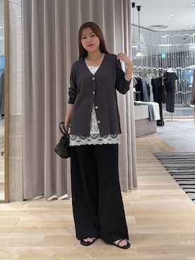 「PAPILLONNER（パピヨネ）のアイテム」を使った、rukaさん（レディース・154cm）の夏コーディネート