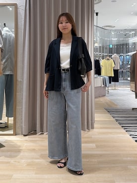 「PAPILLONNER（パピヨネ）のアイテム」を使った、rukaさん（レディース・154cm）の夏コーディネート