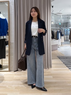 「PAPILLONNER（パピヨネ）のアイテム」を使った、rukaさん（レディース・154cm）の秋コーディネート