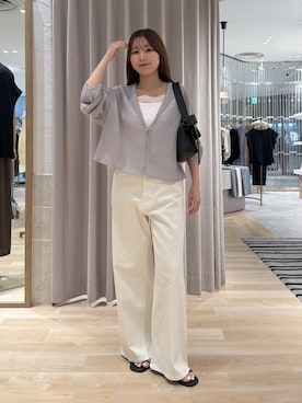 「PAPILLONNER（パピヨネ）のアイテム」を使った、rukaさん（レディース・154cm）の夏コーディネート