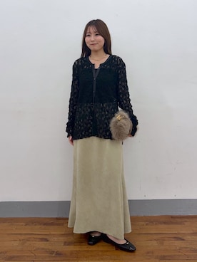 「PAPILLONNER（パピヨネ）のアイテム」を使った、rukaさん（レディース・154cm）の夏コーディネート