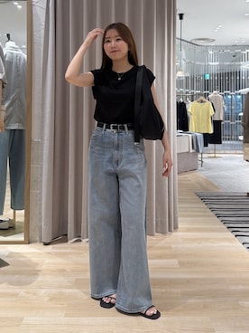 「PAPILLONNER（パピヨネ）のアイテム」を使った、rukaさん（レディース・154cm）の夏コーディネート