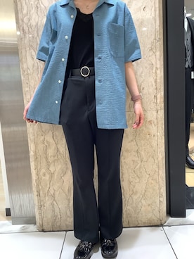 「シアサッカー ジャケット」｜TOKYO SHIRTS 八重洲地下街八重洲2番店さん（レディース・156cm）の夏コーディネート