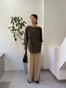 「アイテム（リング）」を使った、Hiyoriさん（レディース・160cm）の夏コーディネート